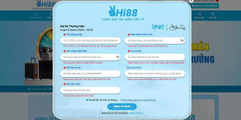 Một số chú ý để đăng ký HI888 diễn ra suôn sẽ